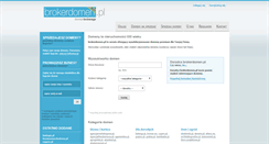 Desktop Screenshot of brokerdomen.pl